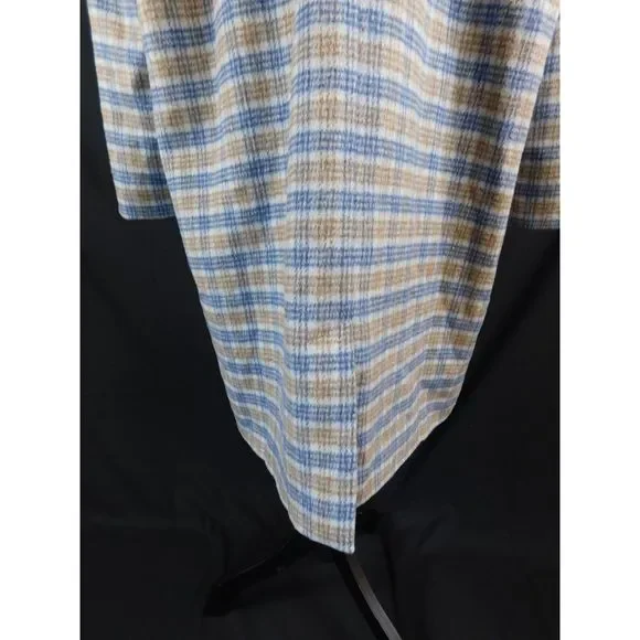 Cotton On 2 Button Plaid Long Coat NWT Size 12 - Picture 9 of 14